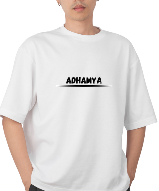 ADHAMYA Oversized Tee – Persistence Over Everything