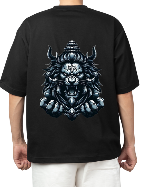 RUDRA Oversized Tee – Minimal Power Statement | Streetwear