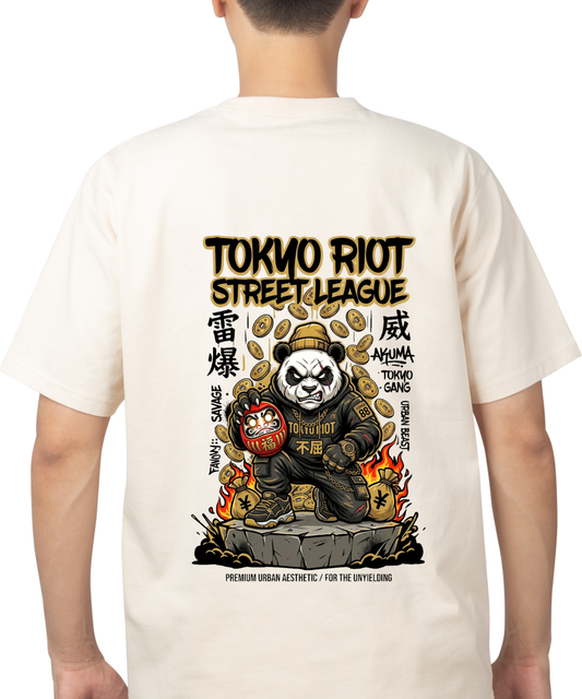 Tokyo Riot Panda Oversized Tee – Street League Edition
