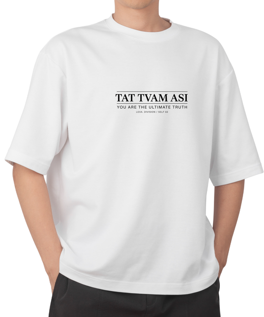 LEXA “TAT TVAM ASI” — Oversized Minimal Statement Tee