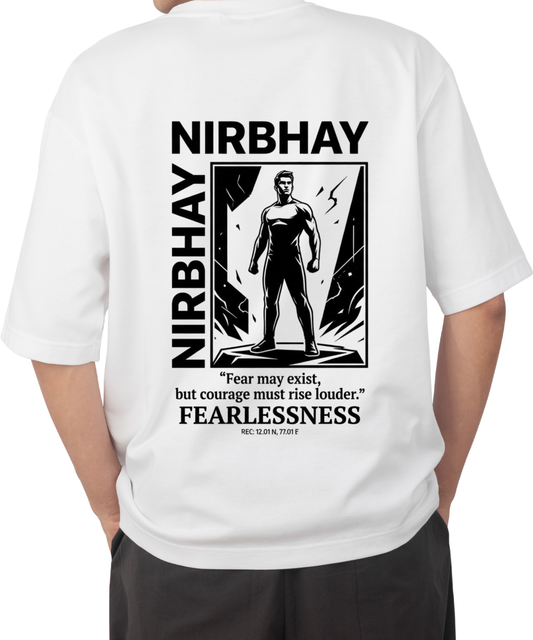 NIRBHAY Oversized Tee – Fearless State of Mind