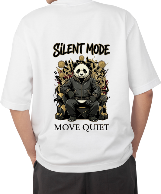Silent Mode Oversized Tee – Move Quiet