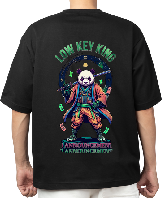 Low Key King Oversized Tee – Street Samurai Edition